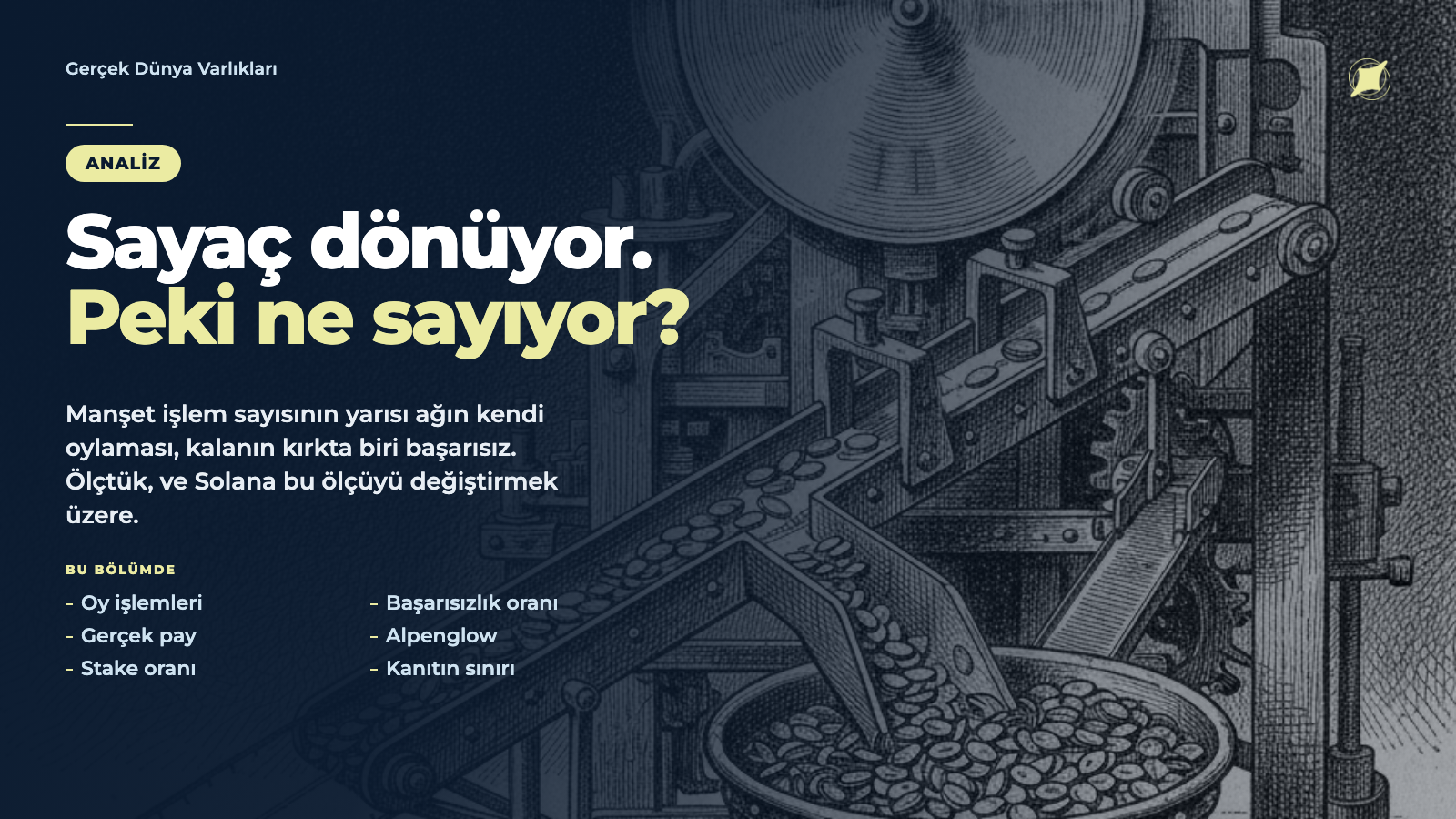 İşlem sayısı ne ölçüyor · Gerçek Dünya Varlıkları