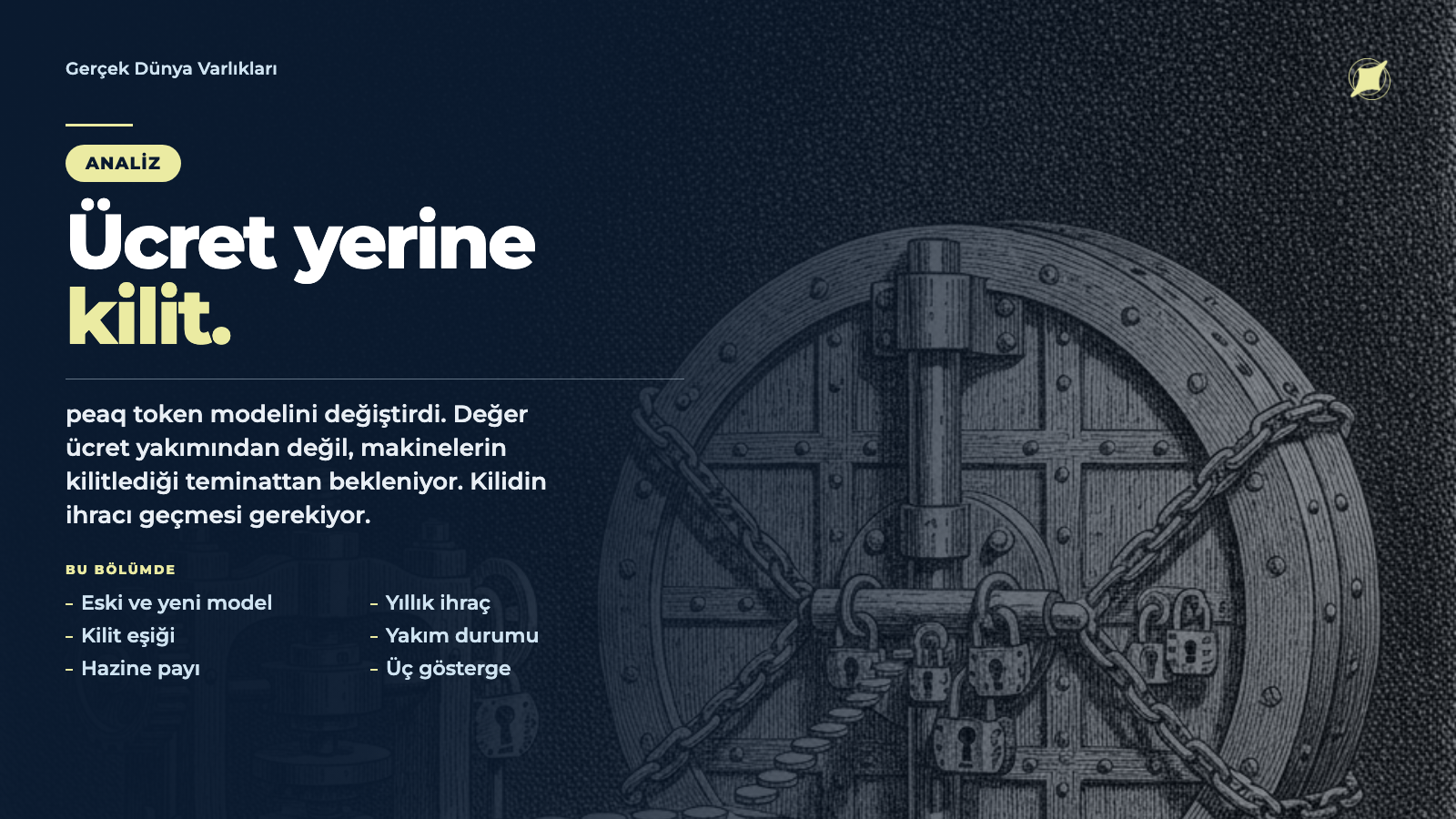 Ücret yerine kilit · Gerçek Dünya Varlıkları